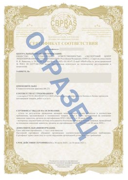Образец Сертификат СТО 01.064.00220722.2-2020 Кондопога Сертификат СТО 01.064.00220722.2-2020 